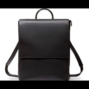 Vegan leather laptop backpack for college/work